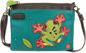 CHALA Mini CrosSBody/Purse with Convertible Strap Stylish, Frog - ターコイズ 海外 即決