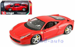 BBURAGO FERRARI 458 ITALIA RED 1/24 DIECAST MODEL CAR 26003 海外 即決