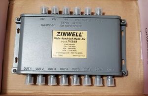 Zinwell WB68 Wideband 6X8 Multiswitch for ka/ku Dish Antenna. DirecTV Approved. 海外 即決