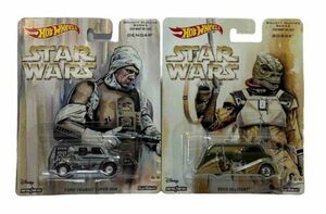 Hot Wheels Star Wars 2017 Bounty Hunter Series Die-cast DENGAR VAN & BOSSK DECO 海外 即決