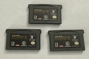 3 x GBA Star Wars Episode III (3) Revenge of the Sith-USED 海外 即決