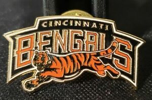 Cincinnati Bengals Tiger Logo Pin - New - Gold Butterfly Pin Back - NFL Licensed 海外 即決