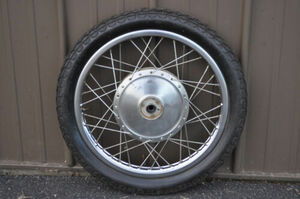 Vtg Used OEM Honda CL77 Later Front Wheel Rim High Shoulder DID 19" 44701-273-31 海外 即決