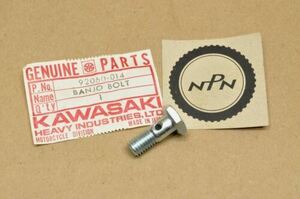 NOS OEM Kawasaki A1 Samurai A7 Avenger F3 F4 Oil Tank Line Banjo Bolt 92060-014 海外 即決