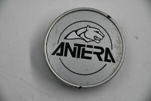 Antera Silver w/ Black & Chrome Logo Wheel Center Cap Hub Cap 2.125" Snap in 海外 即決