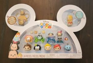 NEW Disney Tsum Tsum 24 Piece Gift Set Costco Exclusive W/ Gold Mickey & Minnie! 海外 即決