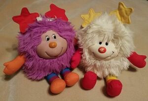 Vintage 1983 Rainbow Brite Sprite 7” Plush LOT Hammy Twink Purple White Hallmark 海外 即決