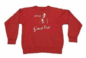 Frank Sinatra Sweat-Shirt used; From Concert, Bally's Reno 1989 Red Vintage Crew 海外 即決