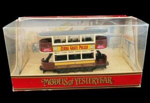 NIB Matchbox Models Of Yesteryear 1920 Preston Type Tram Zebra Grate Polish 海外 即決