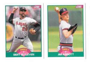 1989 Score Rookies and Traded - CALIFORNIA ANGELS Team Set 海外 即決