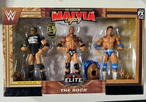 WWE WWF CUSTOM MAIVIA LEGACY GENERATIONS ROCK 3 PK 海外 即決