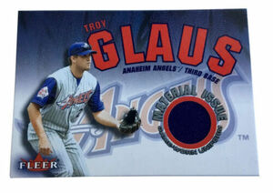 2001 Fleer Genuine - Material Issue #TG1 Troy Glaus Jersey Card Anaheim Angels 海外 即決