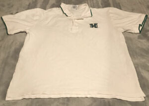 Hawaii Warriors Polo Shirt Mens Large Campus Drive White NCAA 海外 即決