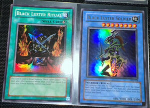 Black Luster Soldier SYE-024 and Black Luster Ritual SYE-025, Yugioh NM. 海外 即決