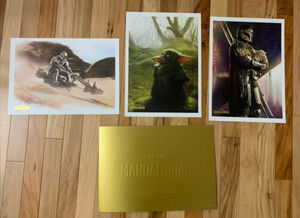 Disney Rewards Exclusive Mandalorian Lithograph 3 Print Set 10x14 海外 即決