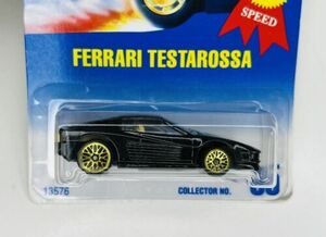 1991 Hot Wheels Ferrari Testarossa Collector #35 Black w/Gold Lace Wheels 13576 海外 即決