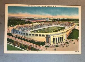 BUFFALO CIVIC STADIUM, BUFFALO, NEW YORK, VINTAGE POSTCARD 海外 即決