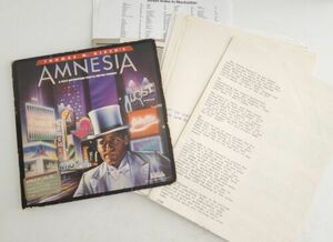 Amnesia (Text Adventure) by Electronic Arts for Apple II,IIe,IIc,IIgs 5.25” Disk 海外 即決