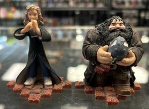 A Set Of Two Harry Potter Figures Made In 2000 Rubeus Hagrid & Hermione Granger 海外 即決