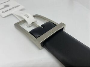 Calvin Klein belt Men’s Non Reversible Black Gray 11KA010013 XL 42-44 New 海外 即決