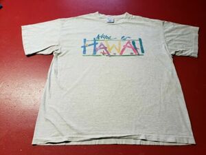 Vintage Softee Aloha Hawaii 92 Gray XXL Single Stitch Made In U.S.A. 100% Cotton 海外 即決