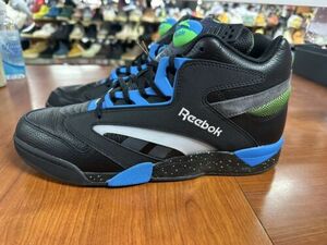 Size 11.5 Men's Reebok Question Shaq Victory Pump Black Blue Green Lime H06491 海外 即決