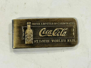 COCA COLA ADVERTISING MONEY CLIP ST LOUIS WORLD'S FAIR SAME DAY SHIPPING 海外 即決