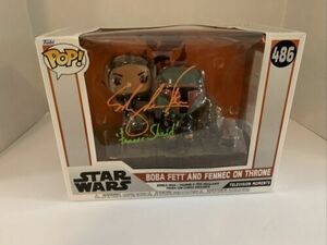 JSA Certified Ming-Na Wen Signed Boba Fett And Fennec On Throne Funko Pop 海外 即決