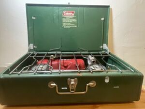 vintage Coleman 413H Duel 2 Burner Camp Stove Made in USA 1984 海外 即決