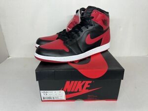 2013 エアジョーダン 1 Retro High OG Bレッド Banned 555088-023, sz 13 海外 即決