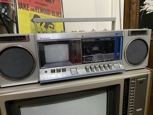 Montgomery Ward Boombox GEN-39985 TV AM/FM Cassette Stereo 1985 FGTV1 Radio Work 海外 即決