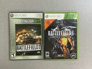 Battlefield 2 Modern Combat + Battlefield 3 Both For Xbox 360 Both Complete EUC 海外 即決
