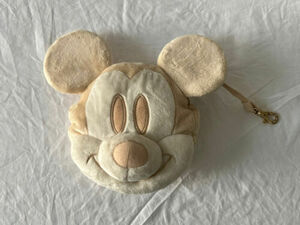 Tokyo Disney Resort Christmas white Mickey Mouse Plush pass case Pouch bag 2018 海外 即決