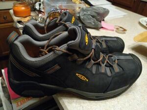 Keen Men's Utility Steel Toe Work Shoe Size 15 EE Blue Leather 海外 即決