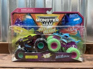 Monster Jam Truck ALIEN INVASION v MEGALODON 1:64 Series 2 Nitro Neon 2023 RARE 海外 即決