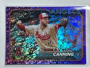 GRIFFIN CANNING 2024 Topps Series 1 #69 Purple Foil Parallel SP /799 Angels 海外 即決