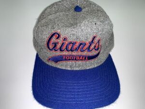 New York Giants STARTER Vintage Wool HAT Script Tri-Tone Used 海外 即決