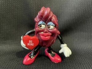 Vintage California Raisins Rubber ‘Be Mine' Valentine Figurine circa 1980s 海外 即決