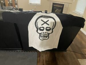 Vintage 90’s White Zombie Skull Raglan Baseball T Shirt XL Giant 1996 Rob Astro 海外 即決