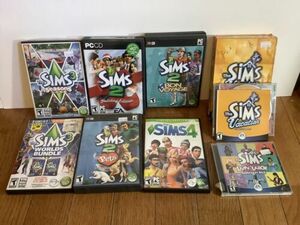 The Sims original PC Game Lot Expansion Holiday Vacation Bon Voyage Pets Seasons 海外 即決