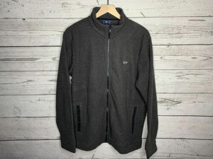 Vineyard Vines Mens Heather Charcoal Textured Full Zip Fleece Jacket Medium NWT 海外 即決