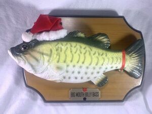 Big Mouth Billy Bass Santa Christmas Holidays Singing Fish 1999 Gemmy Vintage ~ 海外 即決