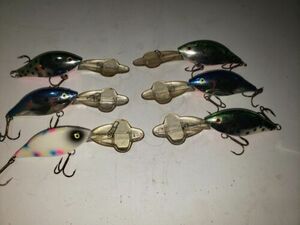 Lot Of 6 Luhr-Jensen Hot Lips Fishing Lures (3/4oz) 海外 即決