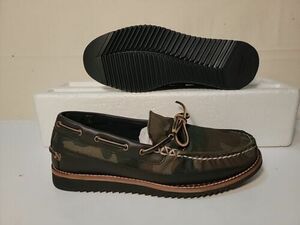 COLE HAAN MEN'S PINCH RアグED 迷彩 MOCCASINS SIZE: 7.5 海外 即決