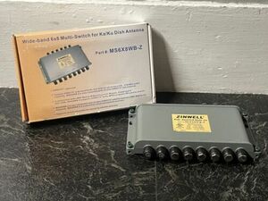 ZINWELL MS6X8WB-Z WideBand 6x8 MultiSwitch Ka/Ku Dish Works W/ All Direct TV Sat 海外 即決