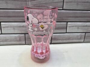 PEANUTS SNOOPY “BE MY VALENTINE “Glowing Plastic Pink Cup vintage 海外 即決