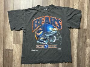 Vintage Salem Sportswear Chicago Bears Football Helmet Graphic Shirt Men’s Large 海外 即決