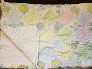 Vintage Baby Sleeping Bag Bunting Zippered Blanket Quilted Nursery Rhyme... 海外 即決