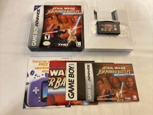 COMPLETE MINT Star Wars Jedi Power Battles Game Boy Advance GBA CIB w/ Poster 海外 即決