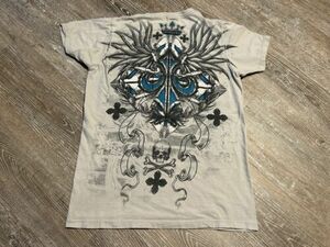 Hybrid Premium Graphic T Shirt Short Sleeve Y2K Vintage Logo Tribal Medium Wings 海外 即決